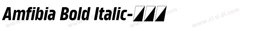 Amfibia Bold Italic字体转换